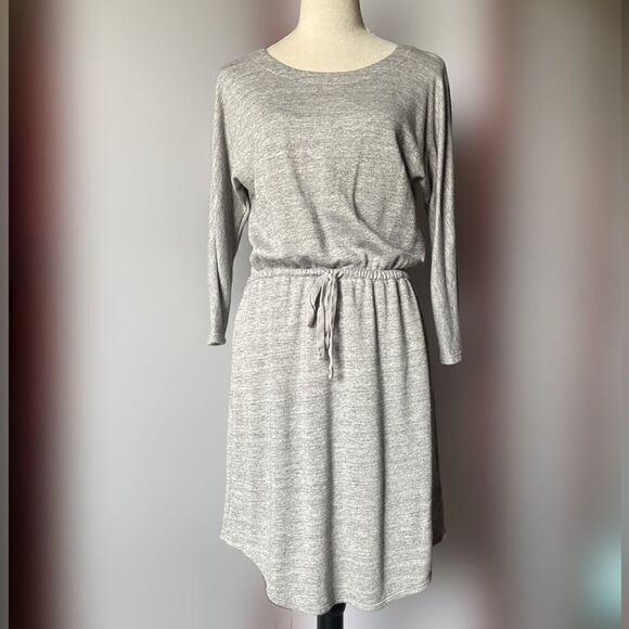 Old Navy Heather Gray Sweatshirt Dress with Elastic Waistband (Size: Small) - Picture 9 of 10